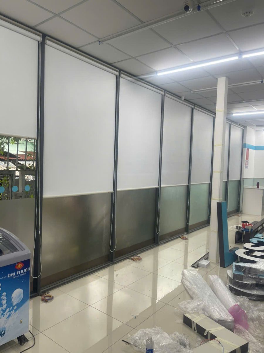 Rèm Vải Roman Tone Xám